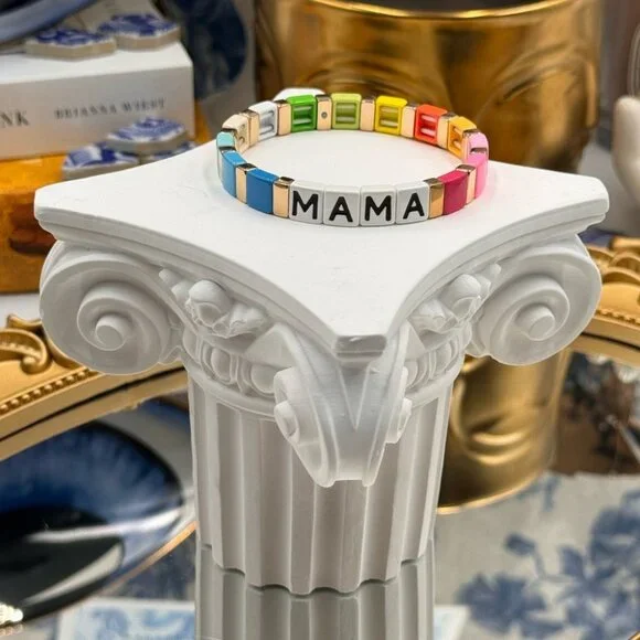 🆕 ROXANNE ASSOULIN 🧿 Set of Two Bracelets - MAMA Rainbow Bracelets - Picture 6 of 16